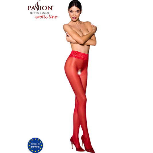 Passion Tiopen 008 Red Tights 3/4 30 Den | Niks.fi verkkokauppa