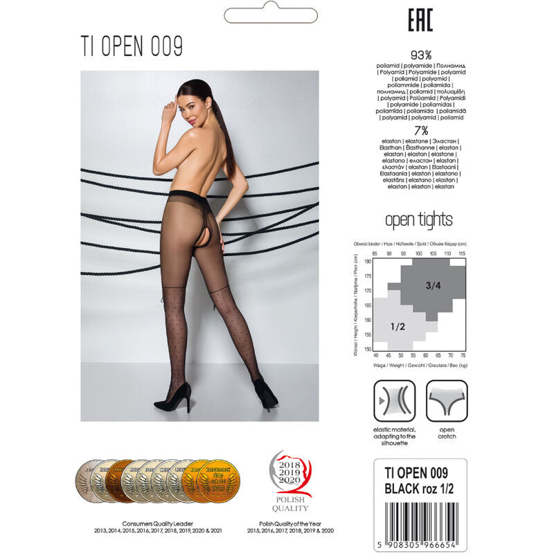 Passion Tiopen 009 Black Tights 1/2 20 Den | Niks.fi verkkokauppa