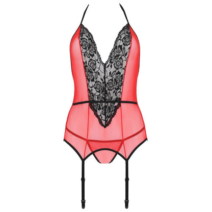 Passion Peonia Corset Erotic Line Red L/Xl | Niks.fi verkkokauppa