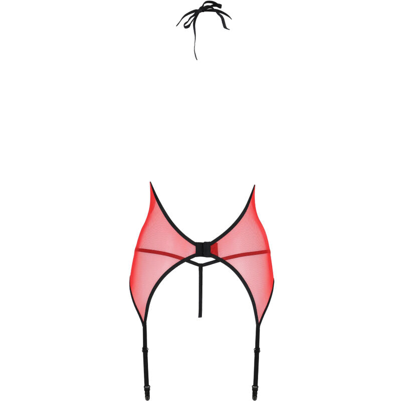 Passion Peonia Corset Erotic Line Red L/Xl | Niks.fi verkkokauppa