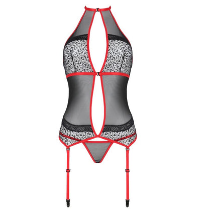 Passion Satara Corset Erotic Line Red L/Xl | Niks.fi verkkokauppa