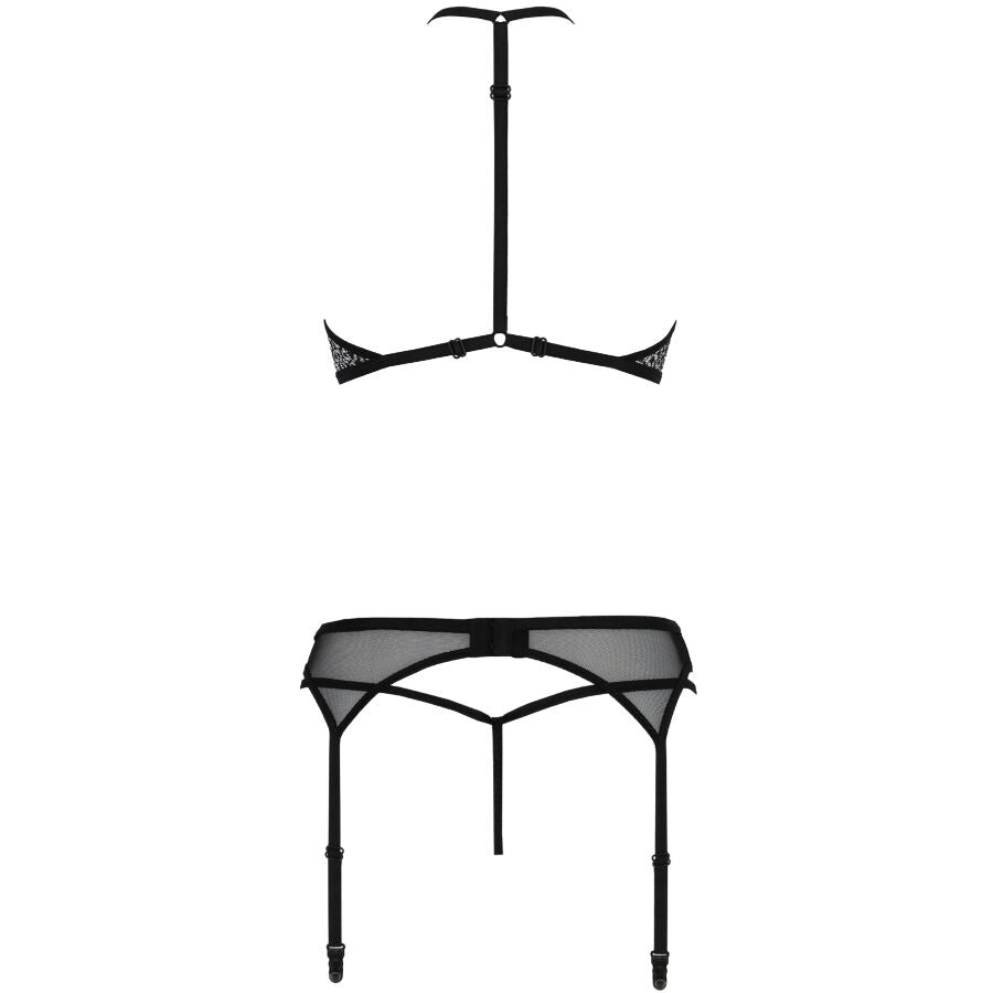 Passion Satara Set Erotic Line Black L/Xl | Niks.fi verkkokauppa