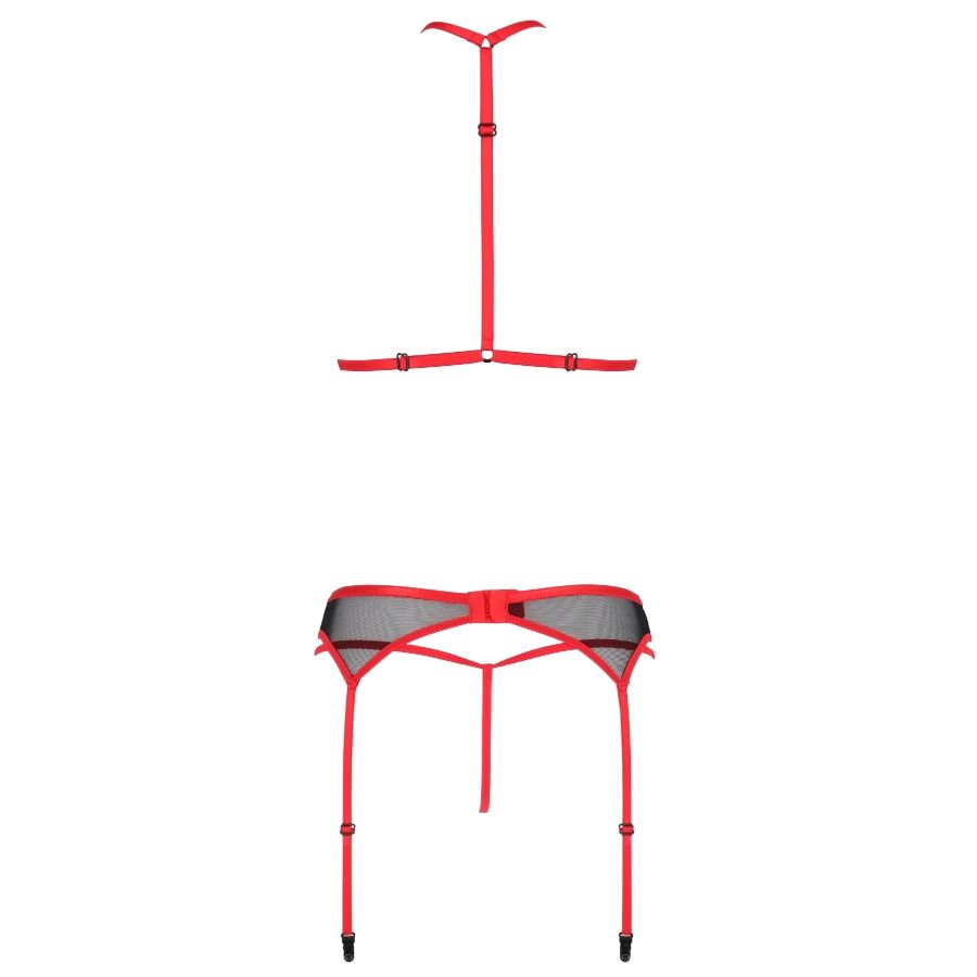 Passion Satara Set Erotic Line Red L/Xl | Niks.fi verkkokauppa