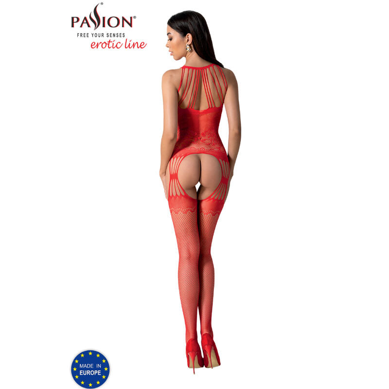 Passion Bs095 Red Bodystocking One Size | Niks.fi verkkokauppa