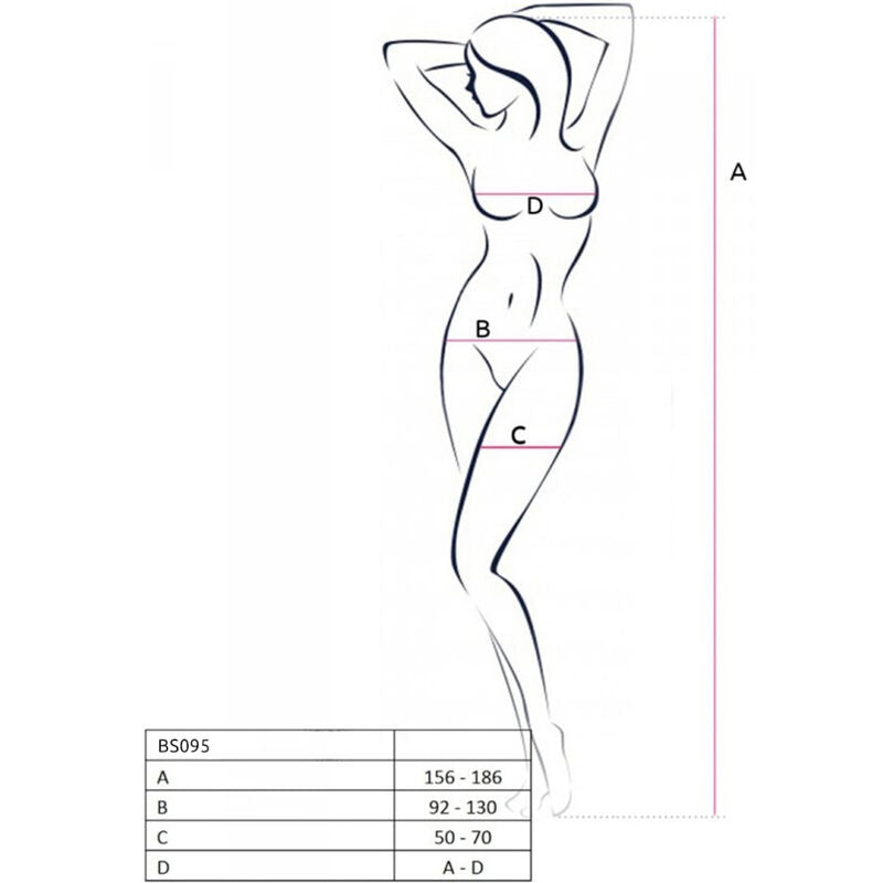 Passion Bs095 White Bodystocking One Size | Niks.fi verkkokauppa