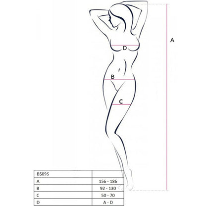 Passion Bs095 White Bodystocking One Size | Niks.fi verkkokauppa