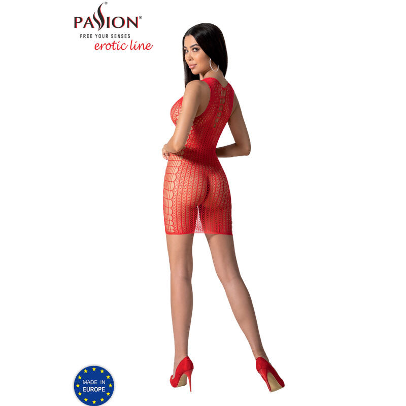 Passion Bs097 Red Bodystocking One Size | Niks.fi verkkokauppa