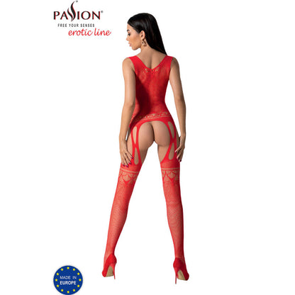 Passion Bs099 Red Bodystocking One Size | Niks.fi verkkokauppa