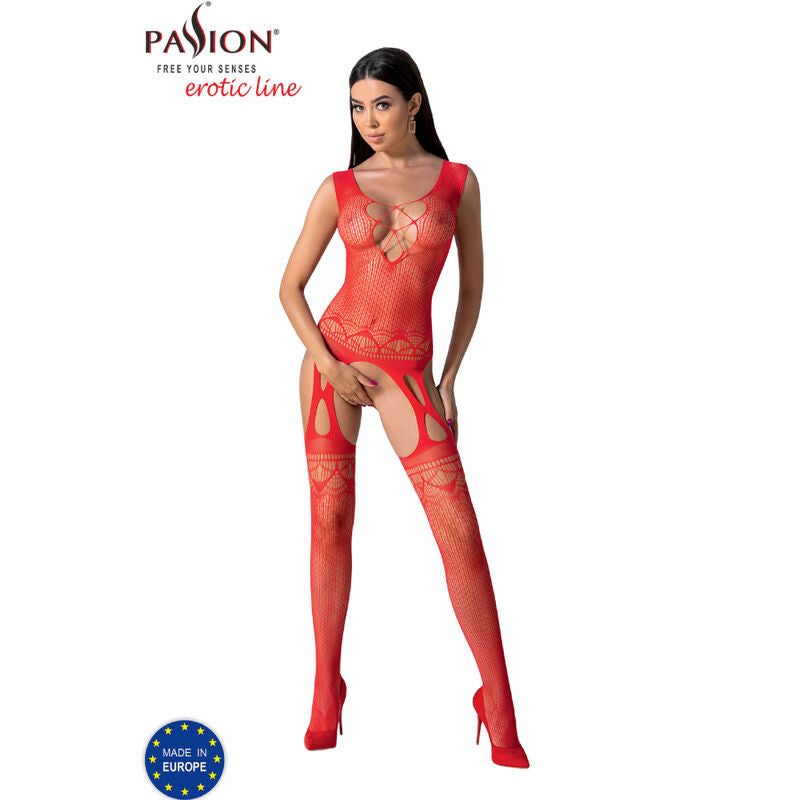 Passion Bs099 Red Bodystocking One Size | Niks.fi verkkokauppa