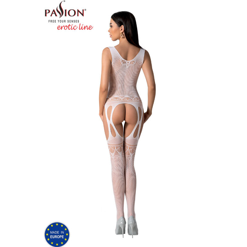 Passion Bs099 White Bodystocking One Size | Niks.fi verkkokauppa