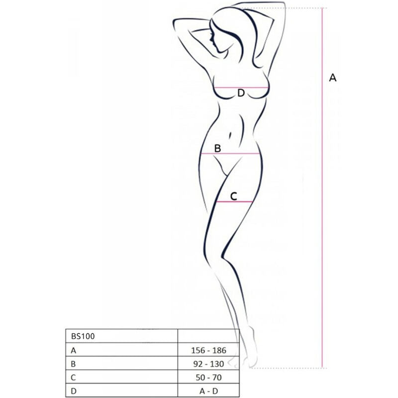 Passion Bs100 White Bodystocking One Size | Niks.fi verkkokauppa