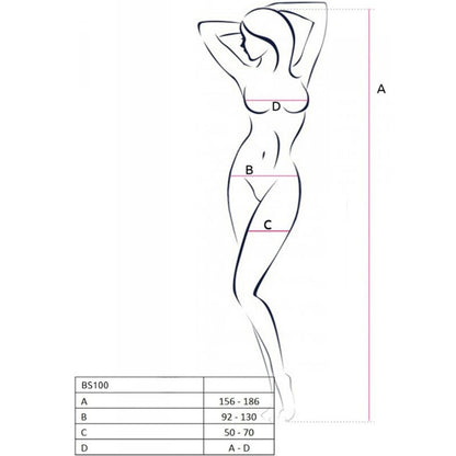 Passion Bs100 White Bodystocking One Size | Niks.fi verkkokauppa