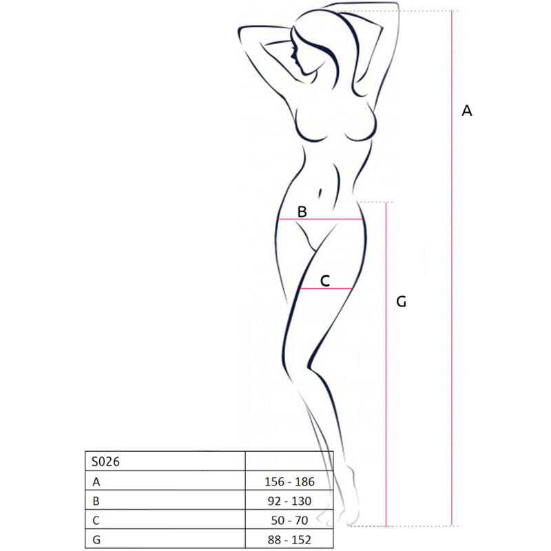 Passion S026 White Stockings With Garter One Size | Niks.fi verkkokauppa