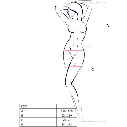 Passion S027 White Stockings With Garter One Size | Niks.fi verkkokauppa