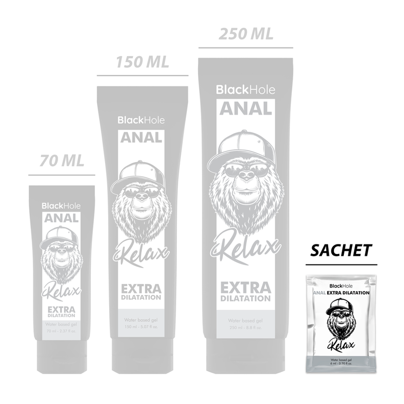 Black Hole Water Based Gel Extra Dilatation 6 Ml Single Dose | Niks.fi verkkokauppa