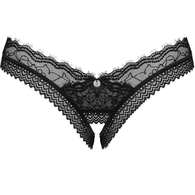 Obsessive Medilla Thong Crotchless M/L | Niks.fi verkkokauppa