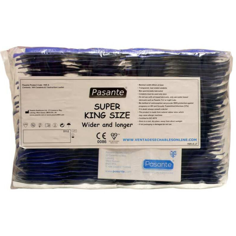 Pasante Condoms Size Super King Bag 144 Units | Niks.fi verkkokauppa