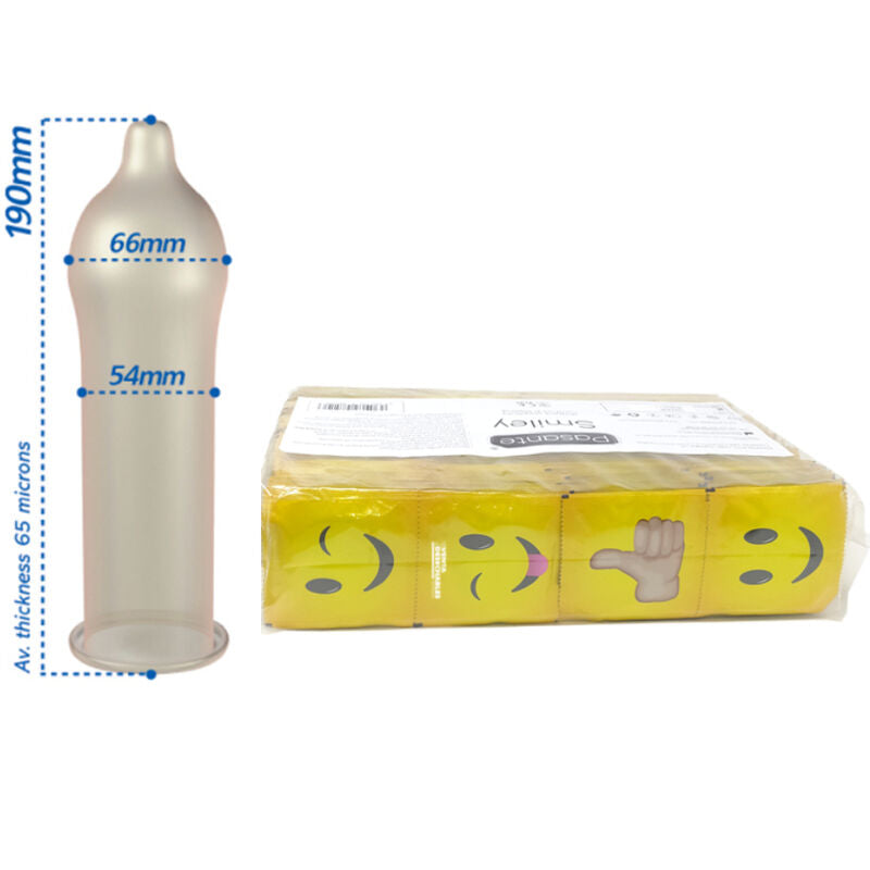 Pasante Condoms Smiley Bag 144 Units | Niks.fi verkkokauppa