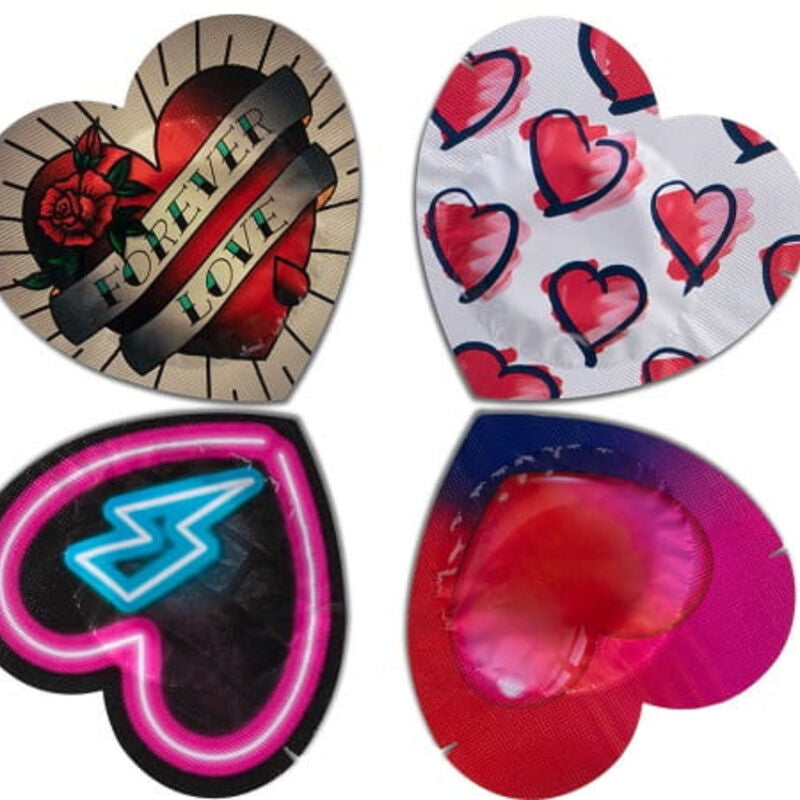 Pasante Condoms Red Heart Shape Bag 144 Units | Niks.fi verkkokauppa