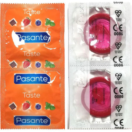 Pasante Condoms Flavor Strawberry Bag 144 Units | Niks.fi verkkokauppa