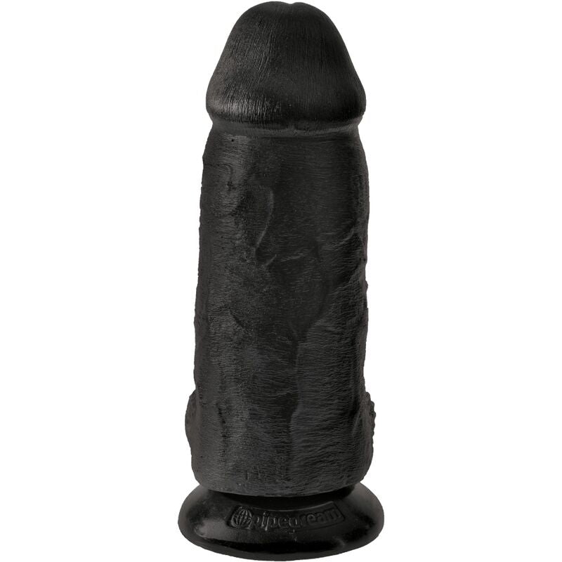 King Cock Chubby Realistic Penis 23 Cm Black | Niks.fi verkkokauppa