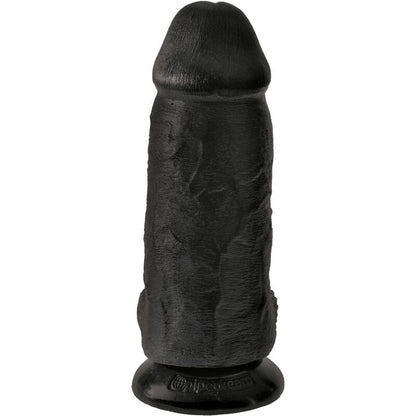 King Cock Chubby Realistic Penis 23 Cm Black | Niks.fi verkkokauppa