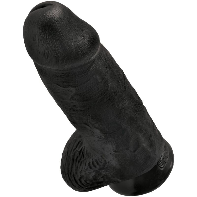 King Cock Chubby Realistic Penis 23 Cm Black | Niks.fi verkkokauppa