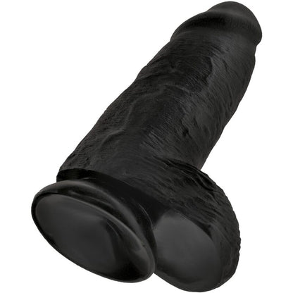 King Cock Chubby Realistic Penis 23 Cm Black | Niks.fi verkkokauppa