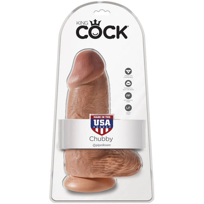 King Cock Chubby Realistic Penis 23 Cm Caramel | Niks.fi verkkokauppa