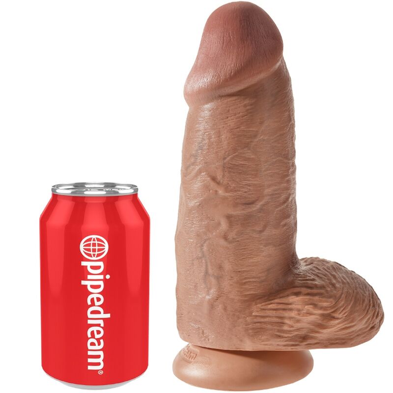King Cock Chubby Realistic Penis 23 Cm Caramel | Niks.fi verkkokauppa