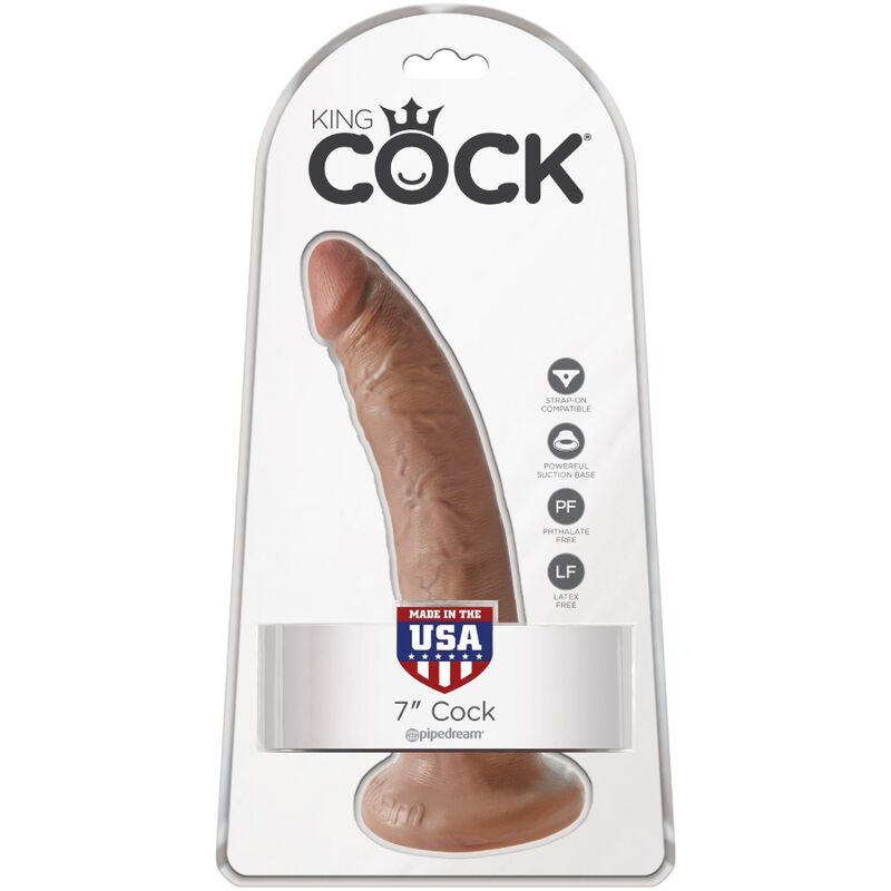 King Cock Realistic Penis 17.5 Cm Caramel | Niks.fi verkkokauppa