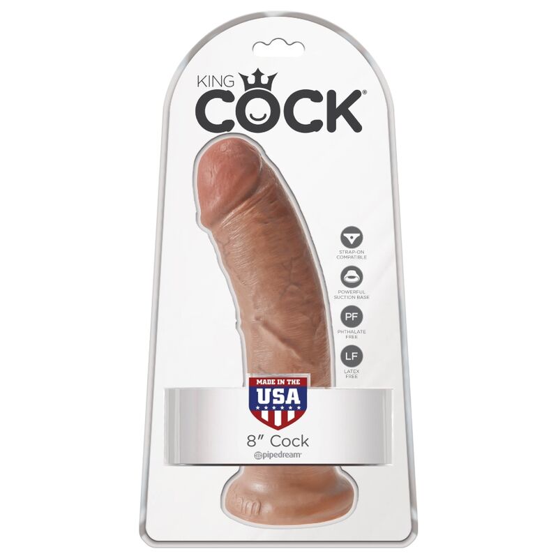 King Cock Realistic Penis 19.5 Cm Caramel | Niks.fi verkkokauppa