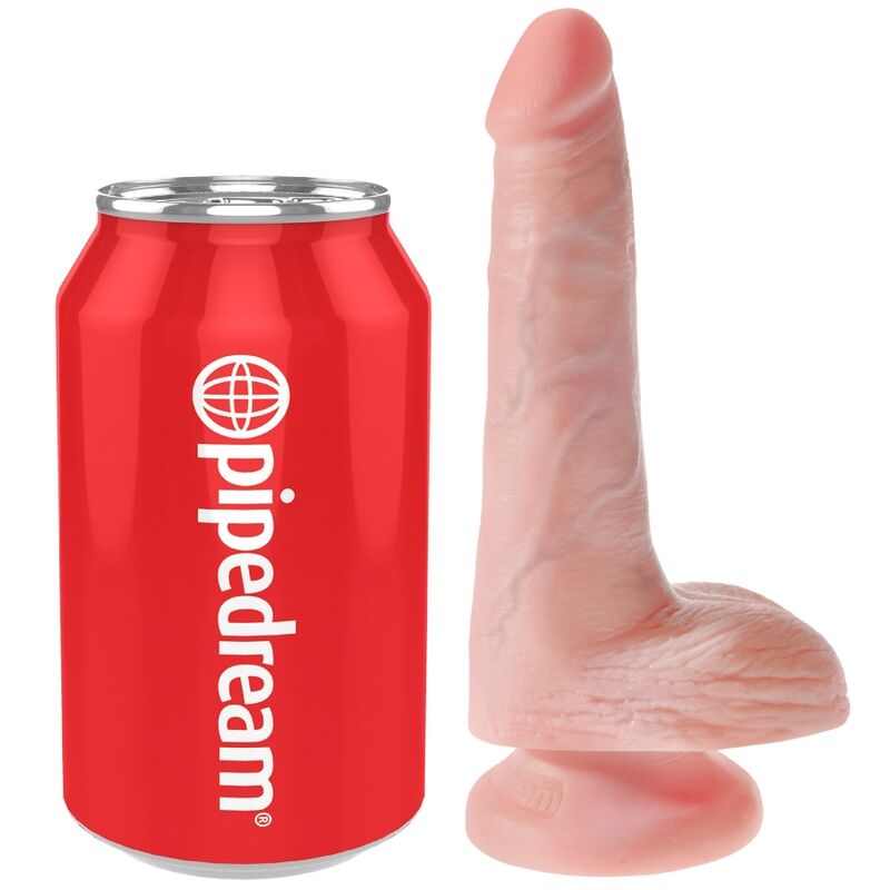 King Cock Realistic Penis With Balls 13.5 Cm Light | Niks.fi verkkokauppa