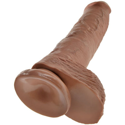 King Cock Realistic Penis With Balls 19.8 Cm Caramel | Niks.fi verkkokauppa