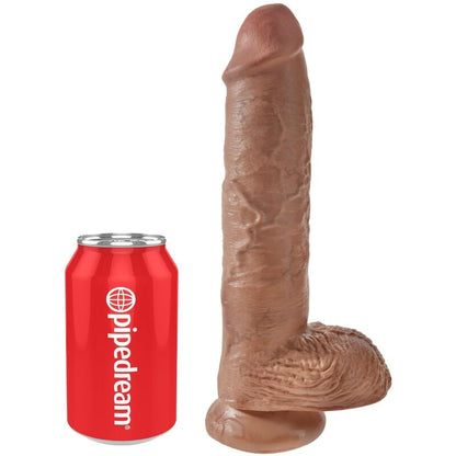 King Cock Realistic Penis With Balls 19.8 Cm Caramel | Niks.fi verkkokauppa