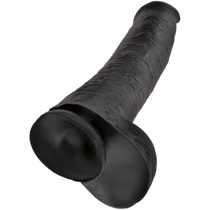 King Cock Realistic Penis With Balls 34.2 Cm Black | Niks.fi verkkokauppa