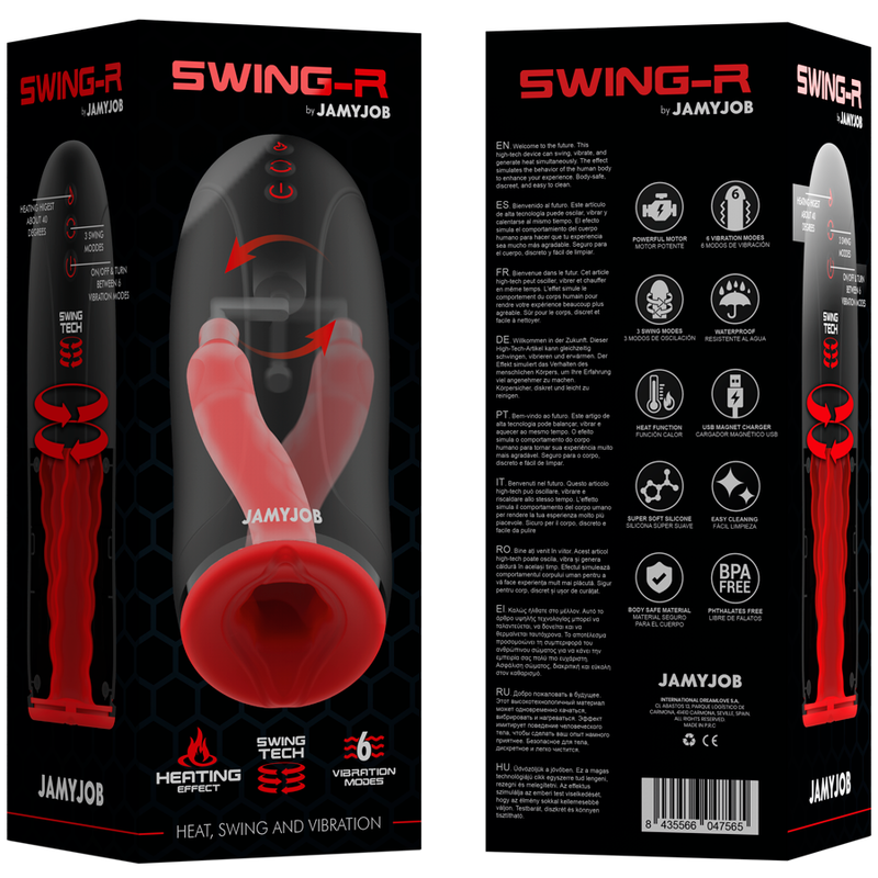 Jamyjob Swing-R Heating Effect, Swing Tech And Vibration Masturbator | Niks.fi verkkokauppa