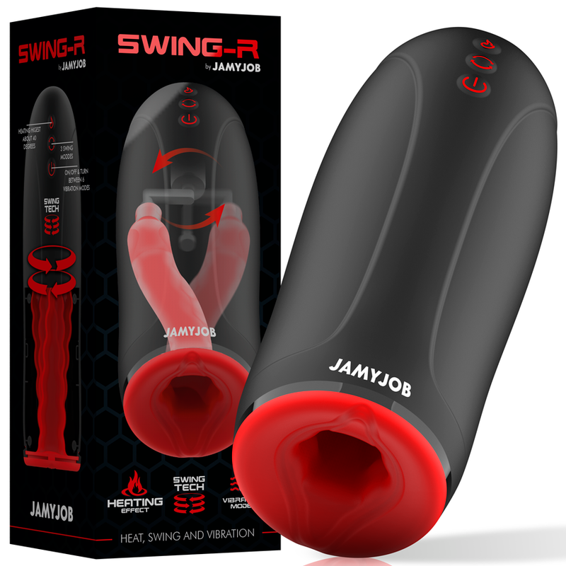 Jamyjob Swing-R Heating Effect, Swing Tech And Vibration Masturbator | Niks.fi verkkokauppa