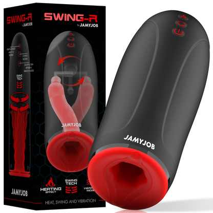 Jamyjob Swing-R Heating Effect, Swing Tech And Vibration Masturbator | Niks.fi verkkokauppa