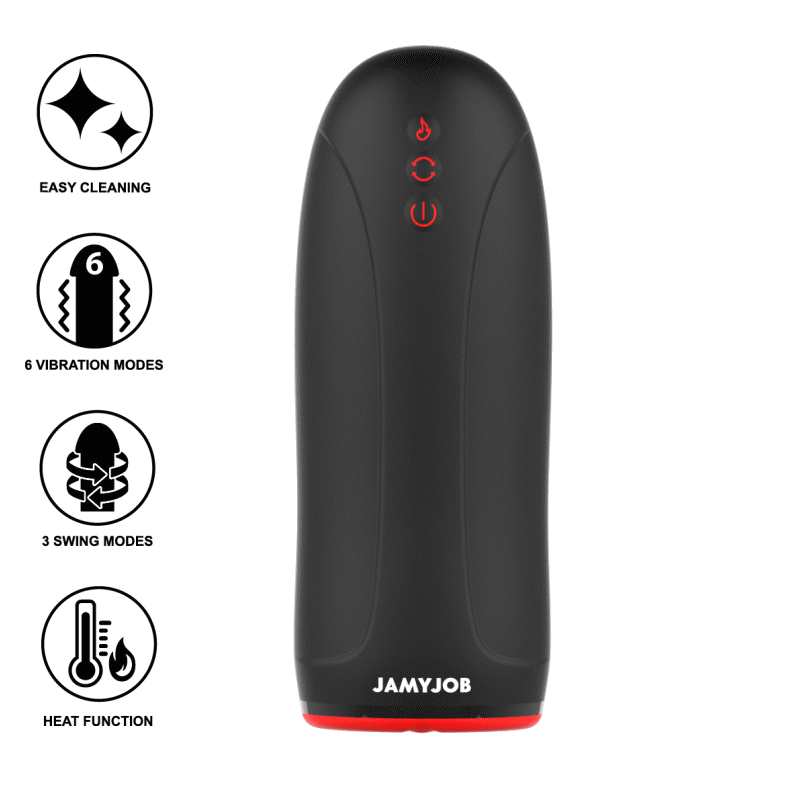 Jamyjob Swing-R Heating Effect, Swing Tech And Vibration Masturbator | Niks.fi verkkokauppa