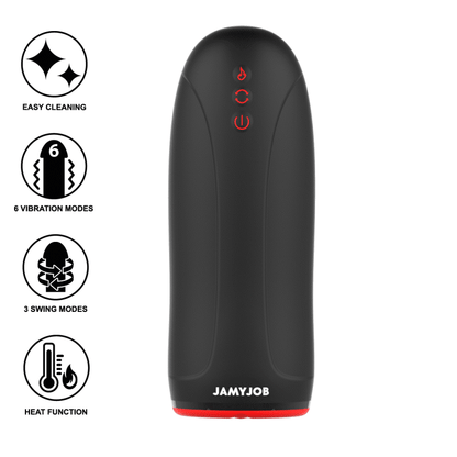 Jamyjob Swing-R Heating Effect, Swing Tech And Vibration Masturbator | Niks.fi verkkokauppa