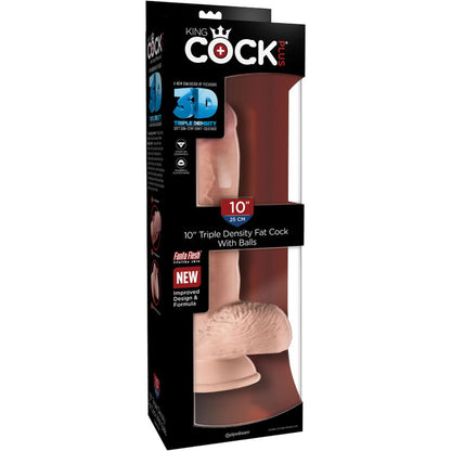 King Cock Realistic Penis With Balls 19.4 Cm Light | Niks.fi verkkokauppa