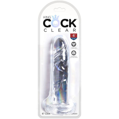 King Cock Clear Realistic Penis 15.5 Cm Transparent | Niks.fi verkkokauppa