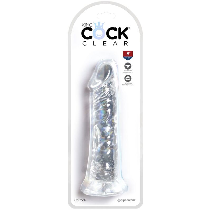King Cock Clear Realistic Penis 19.7 Cm Transparent | Niks.fi verkkokauppa