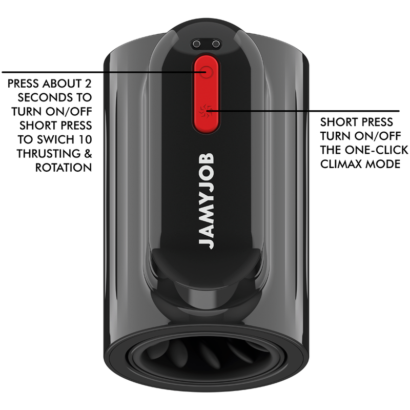 Jamyjob Vortex Thrusting And 360 Rotate Tech Turbo Mode Masturbator | Niks.fi verkkokauppa