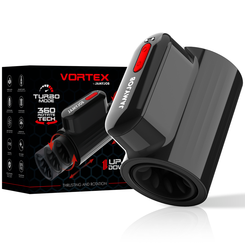 Jamyjob Vortex Thrusting And 360 Rotate Tech Turbo Mode Masturbator | Niks.fi verkkokauppa