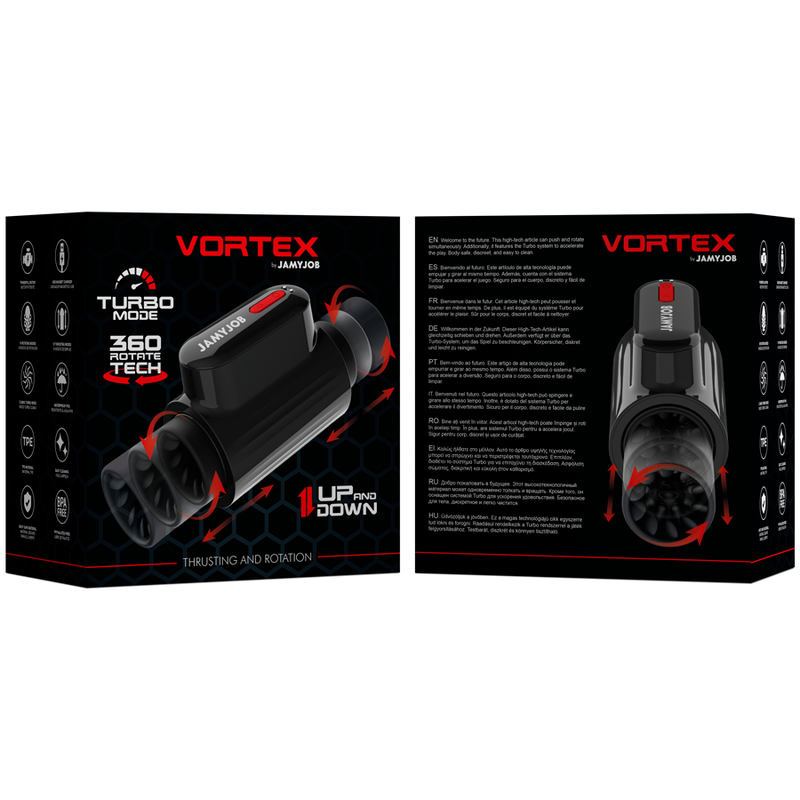 Jamyjob Vortex Thrusting And 360 Rotate Tech Turbo Mode Masturbator | Niks.fi verkkokauppa