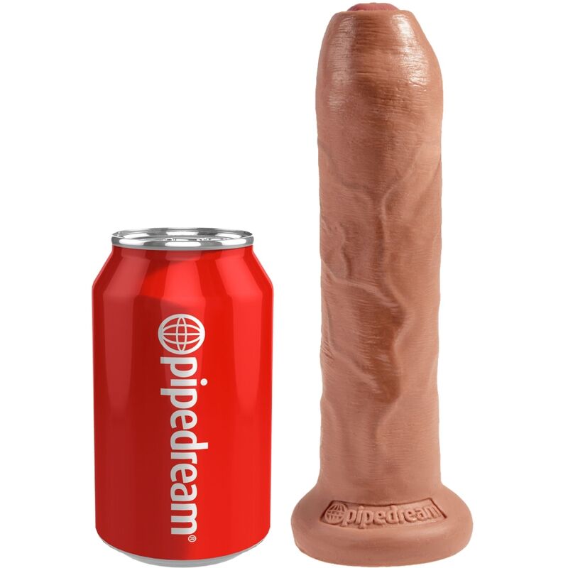 King Cock Uncut Realistic Penis 17.8 Cm Caramel | Niks.fi verkkokauppa