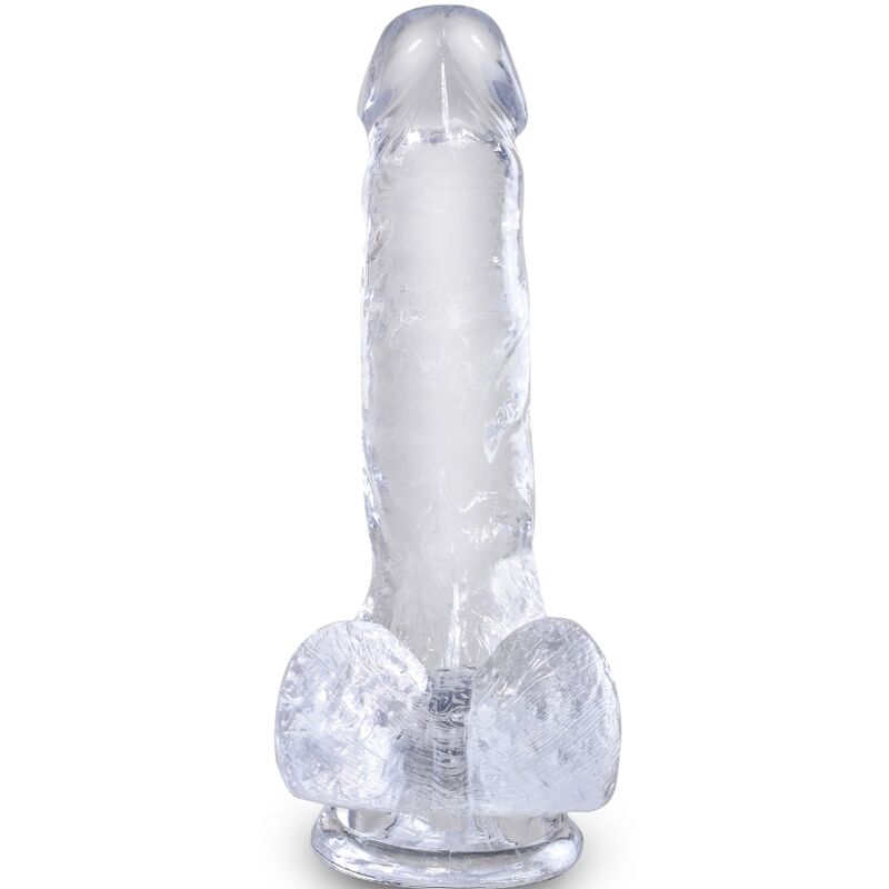 King Cock Clear Realistic Penis With Balls 13.5 Cm Transparent | Niks.fi verkkokauppa