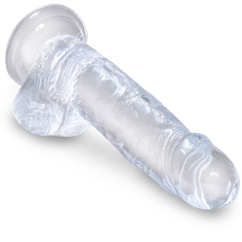 King Cock Clear Realistic Penis With Balls 15.2 Cm Transparent | Niks.fi verkkokauppa
